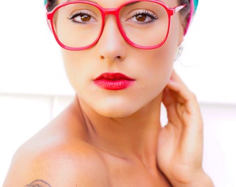 Vintage Eyeglass/ 1990s Oversize by Zimco/ New Old Stock Made in Macau/ Large size 55-19/ 1990s Glasses