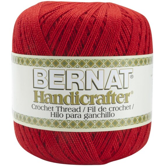 Perfect Red Acrylic Crochet Thread size 5 Bernat