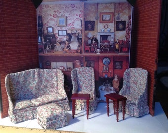 Dollhouse Living room miniature Furniture