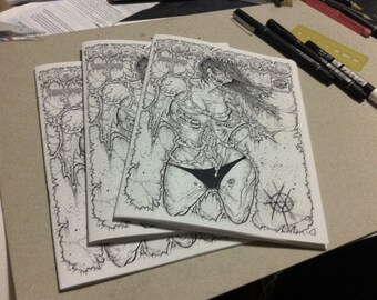porn of the dead issue 1 art book/erotic zombie horror zine