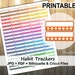 Habit Trackers Printable Planner Stickers, Erin Condren Planner Stickers, Habit Trackers Printable Stickers, Habit - Cut Files