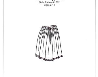 Girls Petticoat / Half Slip Sewing Pattern - by The King's Daughters - #1502