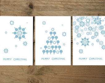 Post card set * Merry Christmas