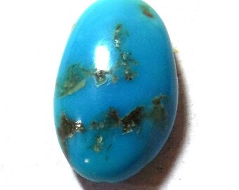 40% Sale -- Turquoise , 12 x 20 mm Size, Cabochon stone, Oval Shape, 1 pc.