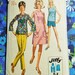 Simplicity Sewing Pattern - 1970 - Woman's Outfit - Size 14 Bust 36" - Mpn 7599 - Part used