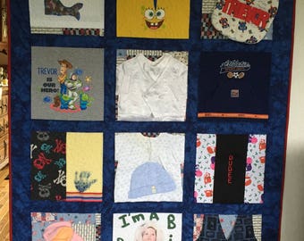 Memory Quilt in 3D with Sashing