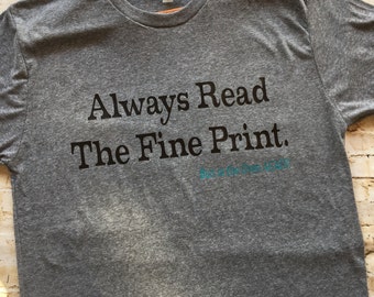 Always Read the Fine Print - Bun in the Oven AGAIN, Dad shirt, pregnancy announcement shirt