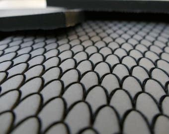 Fish / Mermaid Scale Pattern EVA Foam Sheets for Cosplay Armor , Props & Accessories. Laser Engraved Etched Maille Designs 1/2" Floor Mat