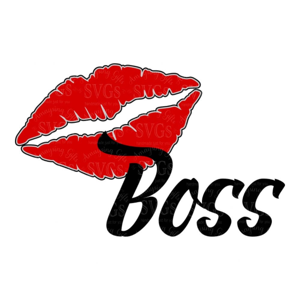 Download SVG Cutting Files Lip Boss Lipstick SVG Lips Lipstick