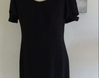 Chanel Dress, Black, Size 42, AUTHENTIC, from Chanel Boutique 80-90s