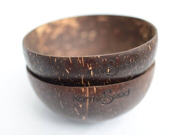 Handmade Coconut Bowls Set of 2