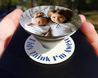 Custom Photo with ANY image | Pop phone Socket Grip Socket Decal |Available | Popsocket grip Sticker