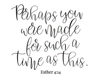 Esther 4:14 pendant necklace