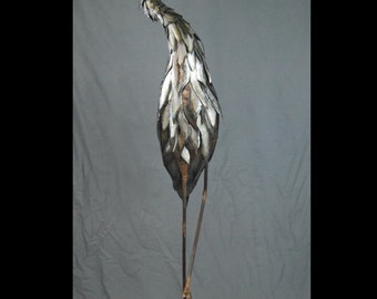 Blue Heron Metal Art Sculpture Made By Jacob Novinger