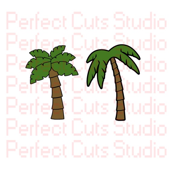 Download 2 for 1 Palm Tree SVG & Studio 3 Cut File for Cricut Brother