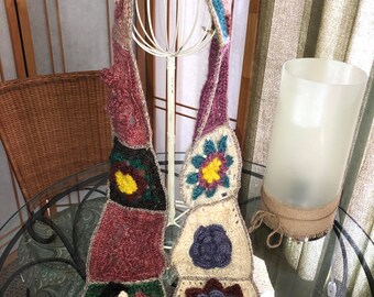 One of a kind butterfly scarf handmade by Susan with our longwool/angora blend yarns!