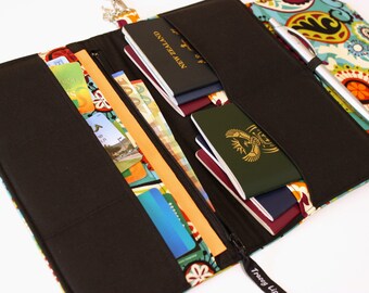 Family Passport Wallet - Family Travel Wallet - Large Passport Holder - Large Passport Wallet - Gift for Traveler - Large Travel Wallet