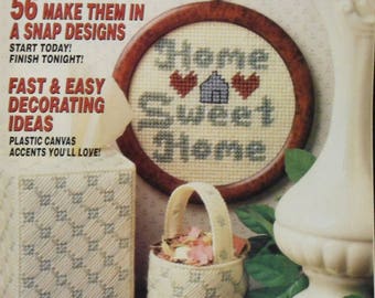 Vintage Quick & Easy Plastic Canvas Magazine No 2 1989