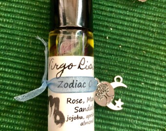 Virgo Rising Zodiac Oil // Rose, Mandarin, Sandalwood // jojoba, apricot, & sweet almond oils
