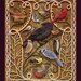 Birds of Beebe Woods - 18 x 24 Poster reproduction of fabric relief embroidery