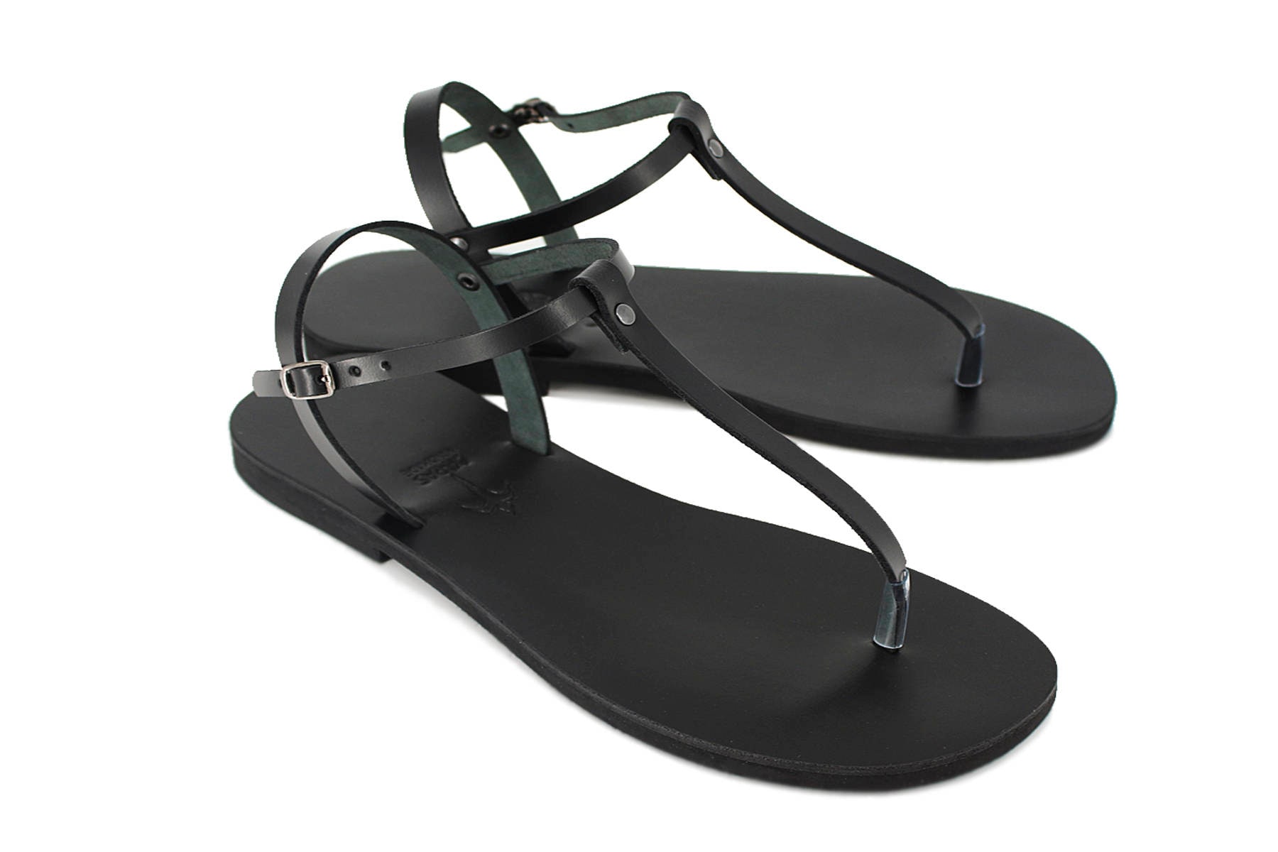 Barefoot Style Leather Thong Sandals T-strap Sandals Unisex