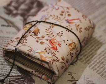 Plants Journal, Forest Notebook, Animals Diary, Soft Travel Book, Cute Sketchbook, Leaves, Fox, Boar, Squirrel, Bear, Birds, Deer, Hare