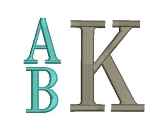 SALE 50% 4 Size Stack monogram Embroidery Fonts, Machine Embroidery Designs BX font Pes font - 9 File Fomats