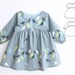 BLUE TIT Girl Baby Girl Dress pattern Pdf sewing, Woven Dress, Short and Long Sleeve, Toddler dress, newborn dress 0 - 10 years