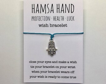 wish bracelet or anklet , hamsa hand bracelet , friendship bracelet , beach bracelet , beachcomber beach bohemian bracelet