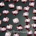 4x4MM 500 Pieces Square Chessboard Rose Pink Resin Flatback Rhinestones Cabochon Deco Den