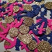 Hot Pink & Blue Anchor Confetti | Nautical Theme | Nautical Baby Shower | Bachelorette Party Decor