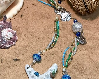 Free shipping / Real starfish necklace