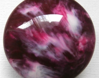 Custom One of a Kind Furniture and Cabinet Knobs-Plum, Cranberry and White