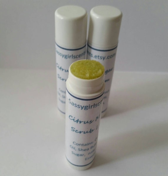 Hemp oil citrus mint Lip scrub sugar lip scrub sugar scrub