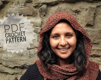 Fiorentina Hooded Scarf Crochet Pattern