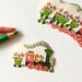 Vintage Holiday Die-Cut Seals. Christmas Stickers. Vintage Christmas Seals. Steam Train.