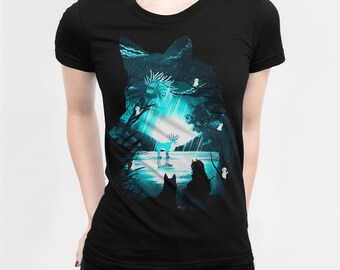 Princess Mononoke Art T-Shirt, Studio Ghibli Tee, Men's Women's All Sizes