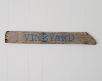 Vineyard Reclaimed Wood Sign