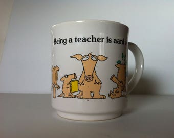 Sandra Boynton mug " being a teacher is aard vark"