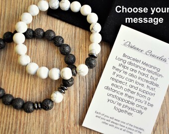 long distance relationship bracelet his and her bracelet distance bracelet distance couple bracelet long distance bracelet gift for him men