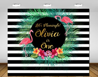 Printable Flamingo Party Backdrop, Let's Flamingle Party, Flamingo Party Decorations, Birthday Party, Baby Shower, Bridal Shower, Backdrop