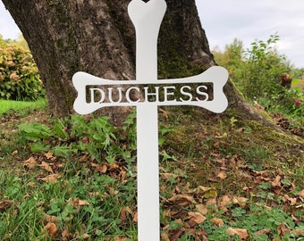 Personalized Dog Grave Marker - Custom Made American Steel - A Wonderful Way to Commemorate the Life of Your Dog