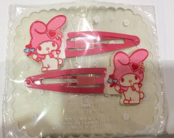Vintage My Melody Sanrio hair pin made in Japan 1987