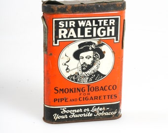Sir Walter Raleigh Tobacco Tin Vintage