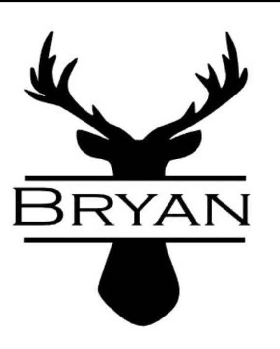 Download Items similar to Men's personalized deer yeti cup decal on ...