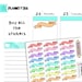 Colorful Ribbon Banner Stickers- Planner Stickers, Hand Drawn Stickers, Kiss Cut, Calendar Stickers, Scrapbooking, Journal