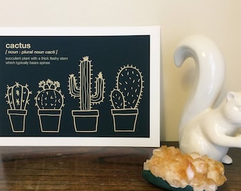 A4 Cactus Giclée Art Print