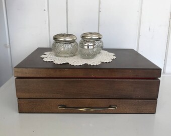 Flatware Box with Drawer Silverware Storage Box 15" x 11" ... Not Perfect