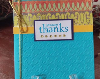 Many Thanks thank you card