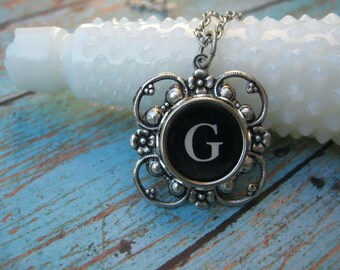 Typewriter Key Jewelry - Letter G
